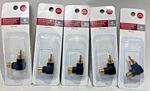 5 Pack Radio Shack Gold Series Mono-to-mono Right Angle Plug Adapter New. Fixed Price $12.99.