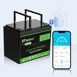 Vpauexii 12V 100AH Mini Bluetooth LIFEPO4 Battery,lithium For Rv, Solar. Fixed Price $175.00.