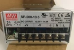 Mean Well SP-200-13.5 Enclosed Ac/dc Converter Power Supply 13.5V. Fixed Price $30.00.