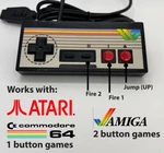 Amiga Controller Gamepad Commodore 64 Atari 2600 Power Stick. Fixed Price $41.95.