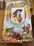 Buffalo Bills Wild West 12 X 16 Steel Metal Sign. Fixed Price $17.95.