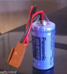 Brand New Panasonic BR-2/3AG 3V Size Plc Lithium Battery, W/ Plug. Fixed Price $13.49.