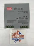 Mean Well DRT-240-24 Switching Regulator, 400-500VAC, 3 0.95A, 24V, 10A Dc. Fixed Price $59.65.