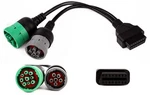 Obd To Type 2 GREEN9P J1939 And 6P J1708 Split Cable For Diesel Truck Diagnost. Fixed Price $31.38.