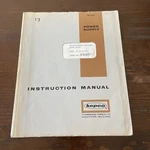 Kepco Ck 36-1.5M Voltage/current Regulated Power Supply Instruction Manual 1965. Fixed Price $16.69.
