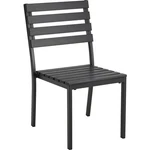 Global Industrial Stackable Outdoor Dining Armless Chair Black 4 Pack. Fixed Price $838.11.