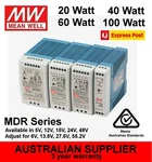 Meanwell Mdr Power Supply Din Rail 20W 40W 60W 100W 12V 15V 24V 48V Dc. Fixed Price $55.89.