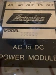Pn# 15EB20 Acopian Power Supply Module (ac To Dc) Nsn: 6130-01-057-1193. Fixed Price $199.95.