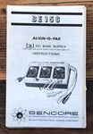 Sencore Model BE156 Bias Supply Owner / User Manual *original*. Fixed Price $19.97.