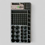 Battery Memory Organizer Holder With Tester Rack Housing BO1820- Works. Fixed Price $21.00.