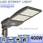 AC277-480V 400W Led Parking Lot Light Dusk To Dawn Shoebox Pole Fixtures 60000LM. Fixed Price $226.95.