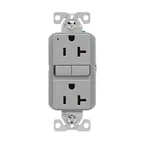 GF20GY Cooper Wiring, Eaton Self Test Gfci, 20A 125V, Gray Slim Design. Fixed Price $19.31.