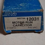 Mars Motor Run Capacitor 7.5 Mfd 440VAC Model Mpn 685744-12031. Fixed Price $17.96.