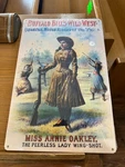 Buffalo Bills Wild West 12 X 16 Steel Metal Sign. Fixed Price $17.95.