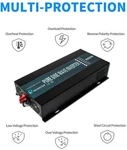 Wzrelb 4000W 24V Dc To Ac Off Grid Pure Sine Wave Power Inverter Remote Control. Fixed Price $539.99.