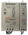 Lot Of 2-MEAN Well Din Rail Mount Power Supply MDR-100-12 & MDR-20-5. Fixed Price $49.99.