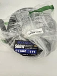 Bxxsdll Soow 6-3 Awg 15 Ft Black Power Cable 600V Ofc Copper Electrical Cord. Fixed Price $79.99.