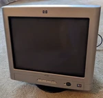 Hp Hewlett Packard V7650 Compaq 17'' Inch Crt Monitor Black / Silver, Rare Clean. Fixed Price $599.95.