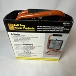 Bull Dog Power Products 500W Portable Halogen Worklight Orange/black. Fixed Price $13.00.