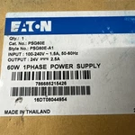 Eaton PSG60E24SP Power Supply 60W 24V 2.5A Output 1PH 100-240V Input. Fixed Price $58.00.
