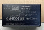 New Mean Well IRM-45-24 Ac-dc Single Output Encapsulated Power Supply (BN438). Fixed Price $25.49.
