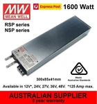 Meanwell RSP-1600 / NSP-1600 Power Supply 1600W 12V 24V 27V 36V 48V Dc. Fixed Price $784.80.