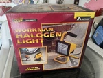 Vintage Alltrade Power Glow Halogen Worklight 580 Watts Independent Bulbs Nib. Fixed Price $26.99.