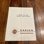 Varian Associates Model VA-1304 Vaclon Power Supply Instruction Manual. Fixed Price $13.35.