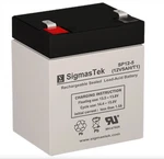 Genuine 12V 5AH Sigmastek Battery Replaces Enersys Yuasa NP4-12 Sla Rechargeable. Fixed Price $16.99.