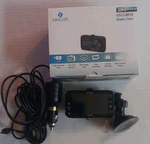 Minolta MNCD2K10 Dash Camera With Box, Power Supply, Memory Chip, Mount. Fixed Price $24.99.