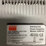 Dayton 33NT20 Power Supply Din Rail 50W 24VDC T-727. Fixed Price $69.00.