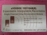 Evoxbox EE518AB (r) Expandable Integratable Recordable Voice Annunciation Module. Fixed Price $119.99.