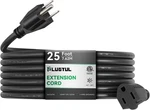 Plugtul Outdoor Extension Cord 25 Ft Waterproof, 16/3 Gauge Black Heavy Duty. Fixed Price $32.86.