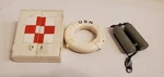 1970S Gi Joe Adventure Team Medcl Supply Cabinet Usn Life Preserver & Scuba Tank. Fixed Price $50.36.