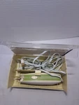 Vintage Sears Electric Scissors 2-SPEED Cutting Light Case Olive Green 1970S. Fixed Price $12.00.