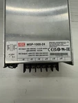 Mean Well MSP-1000-24 Input 100-199VAC 200-240 Dc Output +24V. Fixed Price $249.99.