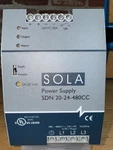 Sola Sdn 20-24-480CC Switching Power Supply 24V 20A 480W 3 Phase Din Rail Tested. Fixed Price $119.99.