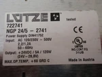 Lutze Power Supply Ngp 24/5-2741 DIN41752 Cnc. Fixed Price $75.00.