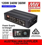 Meanwell Npb Power Supply / Charger 120W 240W 360W 12V 24V 48V Variable - New. Fixed Price $170.89.