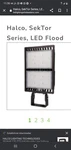 Halco, Sektor Series, Led Flood Light, 300 Watt, 5000K, 0-10V Dimmable, Trunnion. Fixed Price $250.00.