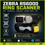 Zebra RS6000 Wireless Bluetooth Finger Barcode Scanner W/ Battery. Fixed Price $50.00.