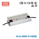 Mean Well HLG-480H-C1400B Power Supply 480W 1400MA Dimmable. Fixed Price $235.84.