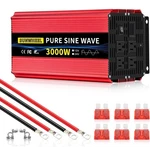 Sunwheel 3000W Pure Sine Wave Inverter 12V Dc To 110V/120V Ac Power. Fixed Price $99.57.