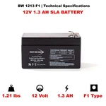 Leoch Battery LP12-1.2 (replacement). Fixed Price $16.79.