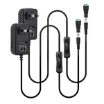 Gxilee Power Supply With Switch, Pack - Dc Volt 1A 12W Small, Black. Fixed Price $20.21.